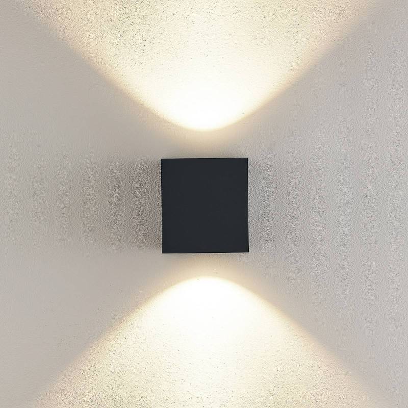 Molto Luce LED-Außenwandlampe Wado Double, anthrazit, 2-flg. von Molto Luce