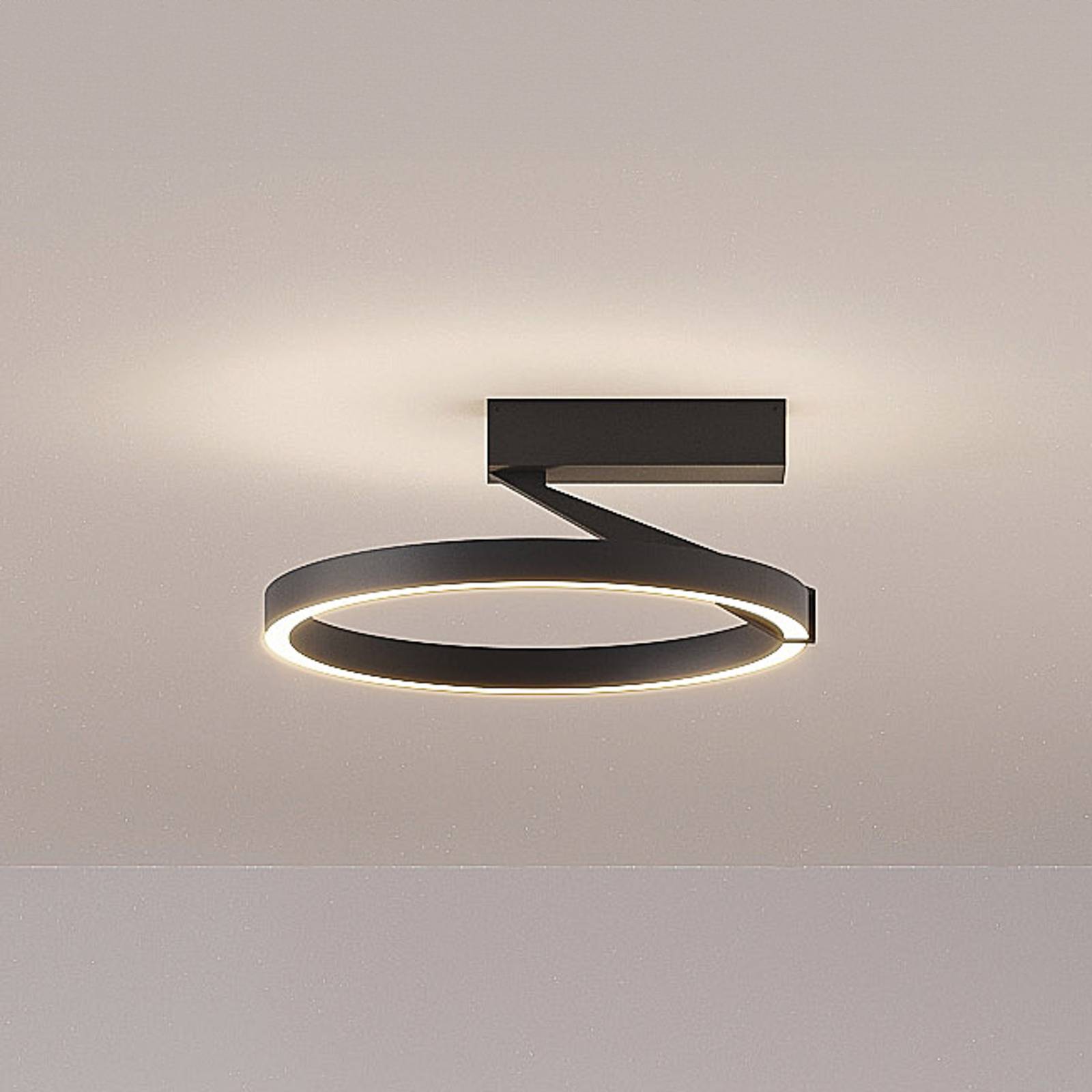 Molto Luce LED-Deckenlampe Melli SDI, schwarz, Alu, Ø 33 cm Molto Luce LED-Deckenlampe Melli SDI, schwarz, Alu, Ø 33 cm von Molto Luce