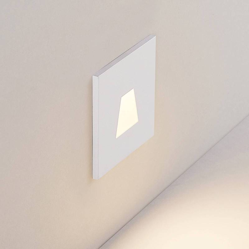 Molto Luce LED-Einbaulampe Wall 68R IP44 SQ, weiß, Alu, CCT von Molto Luce