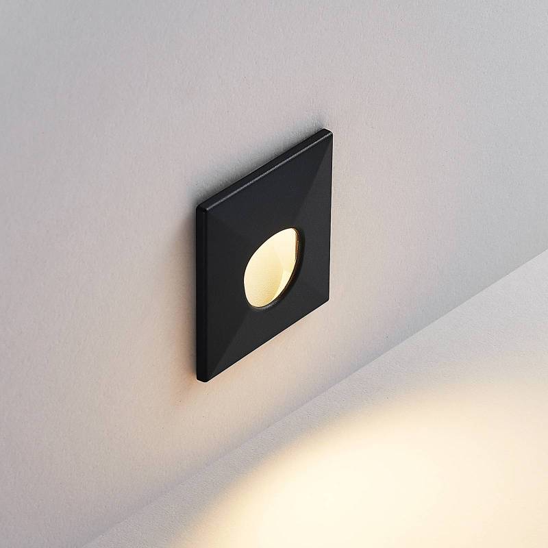 Molto Luce LED-Einbaulampe Wall  68R Sina SQ, schwarz, CCT von Molto Luce