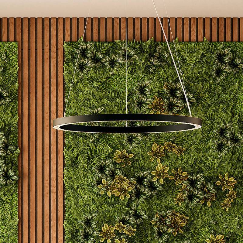 Molto Luce LED-Hängelampe Perfora Pro, schwarz, Ø 90,5 cm von Molto Luce