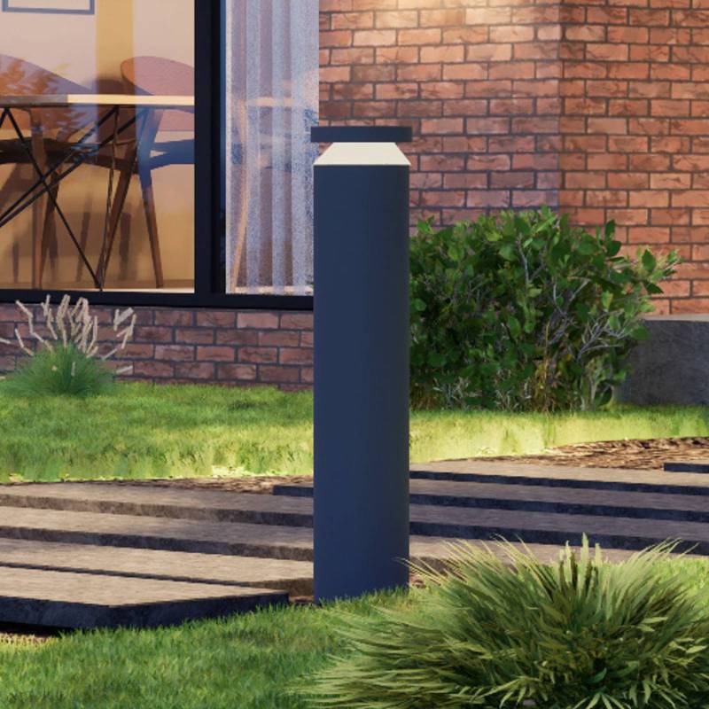 Molto Luce LED-Sockellampe Mona, Ø 18 cm, Alu, Höhe 85 cm von Molto Luce