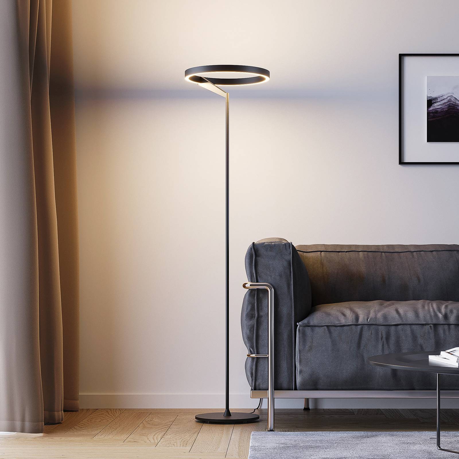 Molto Luce LED-Stehlampe Melli F, schwarz, Alu, Höhe 168 cm Molto Luce LED-Stehlampe Melli F, schwarz, Alu, Höhe 168 cm von Molto Luce