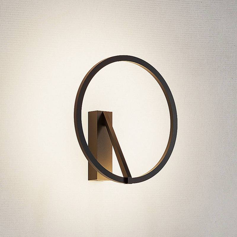 Molto Luce LED-Wandleuchte Melli SD, schwarz, Alu, Ø 33 cm von Molto Luce