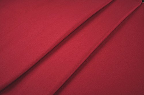 Bühnenmolton Meterware kirschrot 300 cm von Molton-markt
