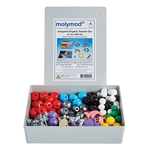 Molymod MMS-004 Anorganisches/Organisches Chemie-Molekular-Modell, Lehrer-Set (108 Atomteile) von Molymod