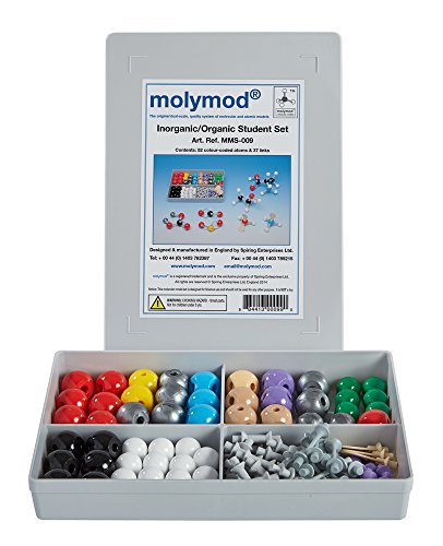 Molymod MMS-009 Anorganisches/Organisches Chemie-Molekular-Modell, Studenten-Set (52 Atom Teile) von Molymod