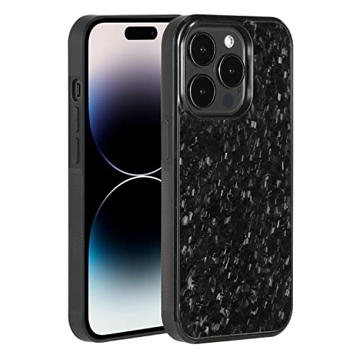 Molzar Grip Series iPhone 14 Pro Hülle mit echter geschmiedeter Kohlefaser, integrierte Metallplatte für magnetische Halterung, kompatibel mit iPhone 14 Pro, schwarz/geschmiedet Molzar Grip Series iPhone 14 Pro Hülle mit echter geschmiedeter Kohlefaser, integrierte Metallplatte für magnetische Halterung, kompatibel mit iPhone 14 Pro, schwarz/geschmiedet von Molzar