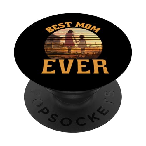 Best Mom Ever Muttertag Familie Liebe Frauen PopSockets Klebender PopGrip von Mom Awesome Present Tee Design Idea