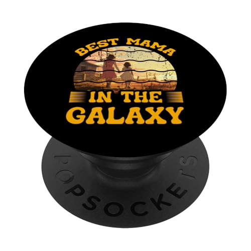 Beste Mama in der Galaxie Muttertag Familie Liebe Frauen PopSockets Klebender PopGrip von Mom Awesome Present Tee Design Idea