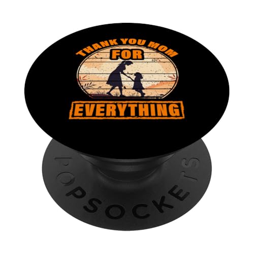 Danke Mama für alles Muttertag Familie Liebe Frauen PopSockets Klebender PopGrip von Mom Awesome Present Tee Design Idea