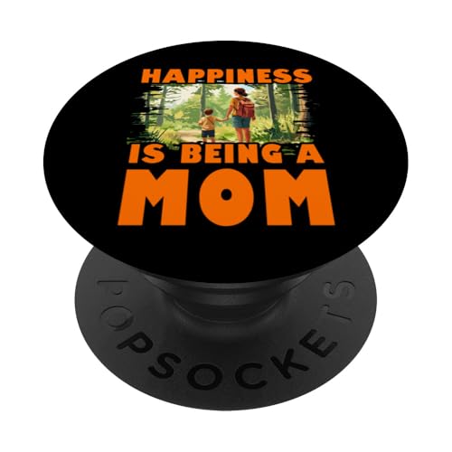 Glück ist Mutter sein Muttertag Familie Liebe Frauen PopSockets Klebender PopGrip von Mom Awesome Present Tee Design Idea
