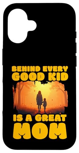Hinter jedem guten Kind steckt eine tolle Mutter Muttertag Familie Hülle für iPhone 16 Hinter jedem guten Kind steckt eine tolle Mutter Muttertag Familie Hülle für iPhone 16 von Mom Awesome Present Tee Design Idea