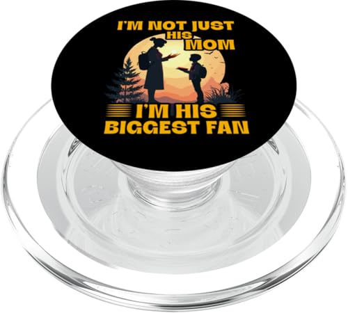 Ich bin nicht nur seine Mutter, ich bin sein größter Fan, Muttertagsfamilie PopSockets PopGrip für MagSafe Ich bin nicht nur seine Mutter, ich bin sein größter Fan, Muttertagsfamilie PopSockets PopGrip für MagSafe von Mom Awesome Present Tee Design Idea