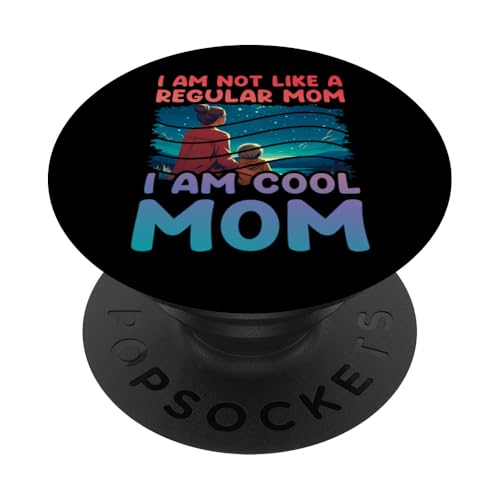 Ich bin nicht wie eine normale Mutter, ich bin eine coole Mama PopSockets Klebender PopGrip von Mom Awesome Present Tee Design Idea
