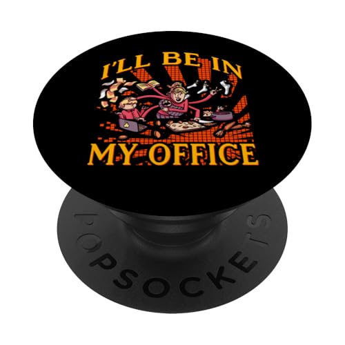 Ich werde in meinem Büro sein Muttertag Familie Liebe Frauen PopSockets Klebender PopGrip von Mom Awesome Present Tee Design Idea