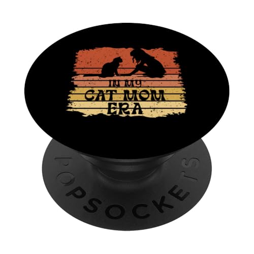 In my Cat Mom Era Muttertag Familie Liebe Frauen PopSockets Klebender PopGrip von Mom Awesome Present Tee Design Idea