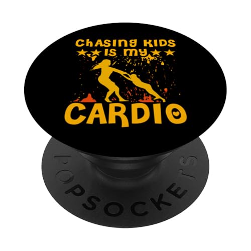 Kinder jagen sind mein Cardio-Muttertag, Familie, Liebe, Frauen PopSockets Klebender PopGrip Kinder jagen sind mein Cardio-Muttertag, Familie, Liebe, Frauen PopSockets Klebender PopGrip von Mom Awesome Present Tee Design Idea