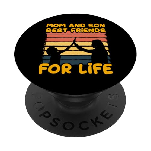 Mama und Sohn, beste Freunde fürs Leben, Muttertag, Familie, Liebe PopSockets Klebender PopGrip von Mom Awesome Present Tee Design Idea