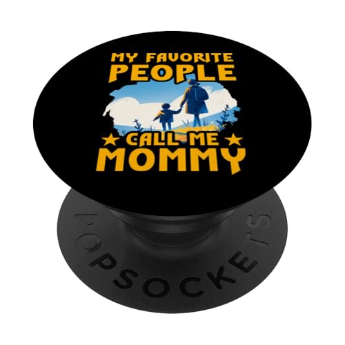 Meine Lieblingsmenschen nennen mich Mama Muttertag Familienliebe PopSockets Klebender PopGrip von Mom Awesome Present Tee Design Idea