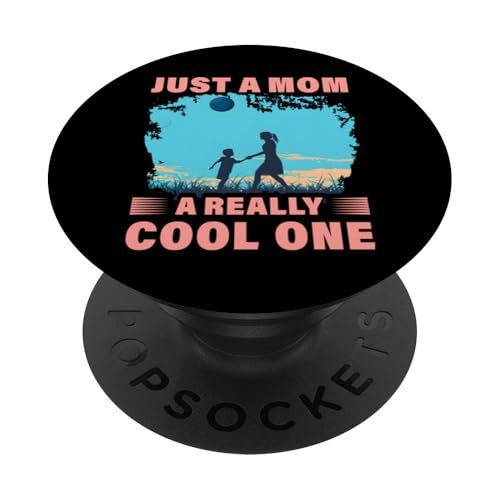 Nur eine Mama eine richtig coole Muttertag Familie Liebe Frauen PopSockets Klebender PopGrip von Mom Awesome Present Tee Design Idea