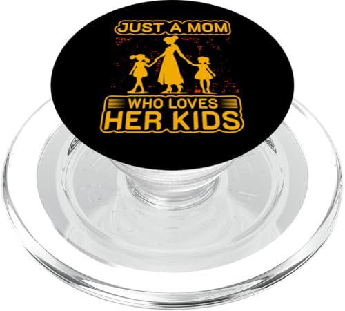 Nur eine Mutter, die ihre Kinder liebt PopSockets PopGrip für MagSafe von Mom Awesome Present Tee Design Idea