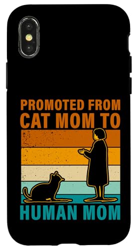 Von Katzenmutter zur menschlichen Mutter gefördert Hülle für iPhone X/XS Von Katzenmutter zur menschlichen Mutter gefördert Hülle für iPhone X/XS von Mom Awesome Present Tee Design Idea