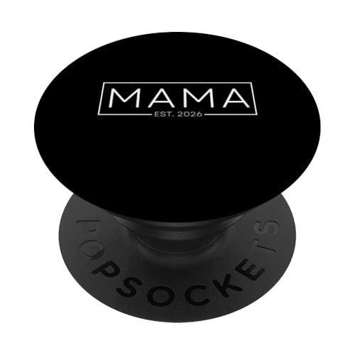 Mama Est. 2026 Expect Baby 2026, Mama 2026 Neue Mama 2026 PopSockets Klebender PopGrip Mama Est. 2026 Expect Baby 2026, Mama 2026 Neue Mama 2026 PopSockets Klebender PopGrip von Mom Dad established Matching Outfit 2026