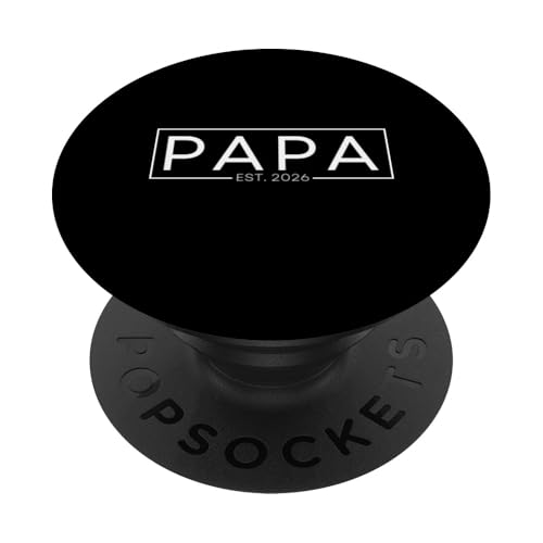 Papa Est. 2026 Erwarte Baby 2026, Papa 2026 Neuer Papa 2026 PopSockets Klebender PopGrip Papa Est. 2026 Erwarte Baby 2026, Papa 2026 Neuer Papa 2026 PopSockets Klebender PopGrip von Mom Dad established Matching Outfit 2026