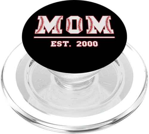 Baseball Mama Est. 2000 Muttertag Mutter Geburtstag Vintage PopSockets PopGrip für MagSafe von Mom Est. 2000 Baseball Softball Mother's Day Retro
