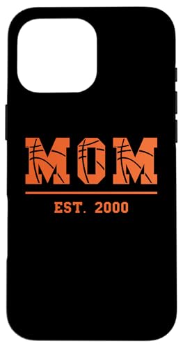 Basketball Mama Est 2000 Muttertag Mutter Geburtstag Vintage Hülle für iPhone 16 Pro Max von Mom Est. 2000 Basketball Mother's Day Retro