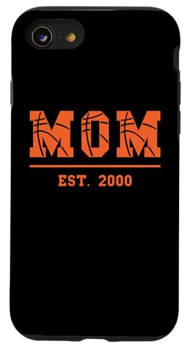 Basketball Mama Est 2000 Muttertag Mutter Geburtstag Vintage Hülle für iPhone SE (2020) / 7 / 8 von Mom Est. 2000 Basketball Mother's Day Retro