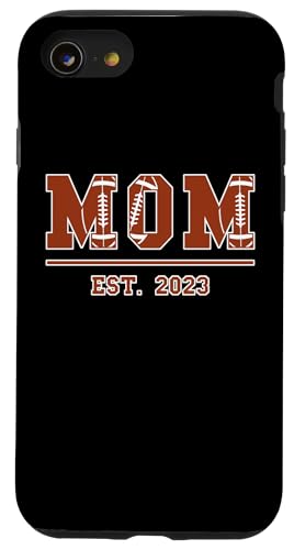 Rugby Mama Est 2023 Muttertag Mutter Geburtstag Vintage Hülle für iPhone SE (2020) / 7 / 8 von Mom Est. 2023 Football Rugby Mother's Day Sports
