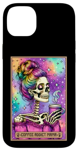 Coffee Addict Mom Tarotkarte Mama Skelett Mutter Frau Mama Hülle für iPhone 14 Plus Coffee Addict Mom Tarotkarte Mama Skelett Mutter Frau Mama Hülle für iPhone 14 Plus von Mom Tees NYC