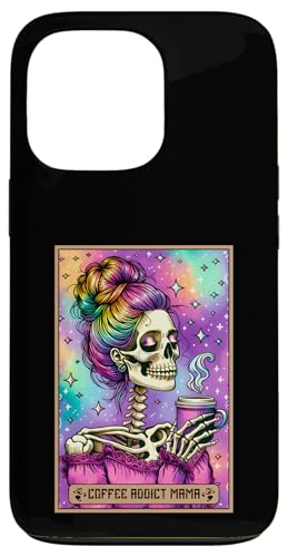 Coffee Mama Tarotkarte Mama Messy Bun Coffee Addict Lover Mom Hülle für iPhone 13 Pro von Mom Tees NYC