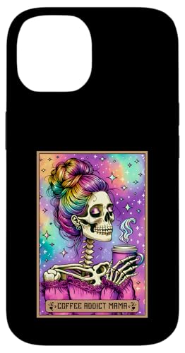 Coffee Mama Tarotkarte Mama Messy Bun Coffee Addict Lover Mom Hülle für iPhone 14 von Mom Tees NYC