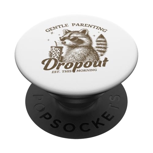 Lustige, sanfte Elternschaft, Mutter, Muttertag, Mama, Retro-Waschbär PopSockets Klebender PopGrip Lustige, sanfte Elternschaft, Mutter, Muttertag, Mama, Retro-Waschbär PopSockets Klebender PopGrip von Mom Tees NYC