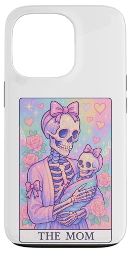 Lustige Tarotkarte für die Mutter, für Damen, unordentlicher Dutt, Mama, Kokette Hülle für iPhone 13 Pro von Mom Tees NYC