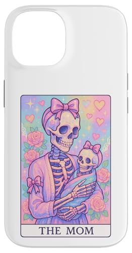 Lustige Tarotkarte für die Mutter, für Damen, unordentlicher Dutt, Mama, Kokette Hülle für iPhone 14 von Mom Tees NYC