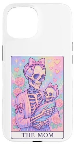 Lustige Tarotkarte für die Mutter, für Damen, unordentlicher Dutt, Mama, Kokette Hülle für iPhone 15 von Mom Tees NYC