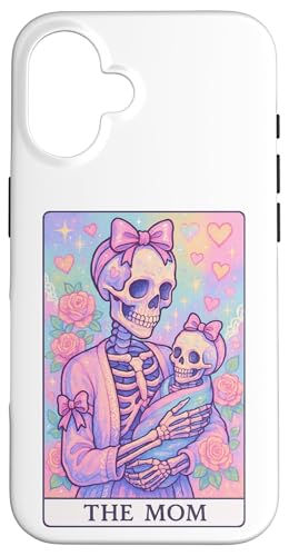 Lustige Tarotkarte für die Mutter, für Damen, unordentlicher Dutt, Mama, Kokette Hülle für iPhone 16 von Mom Tees NYC