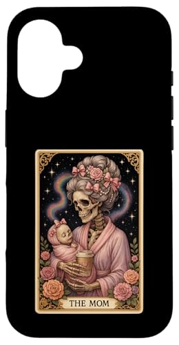 Lustige Tarotkarte für die Mutter, für Damen, unordentlicher Dutt, Mama, Kokette Hülle für iPhone 16 von Mom Tees NYC
