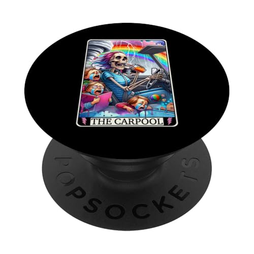 Lustige Tarotkarte mit Carpool Mama Mama Mutter Carpool PopSockets Klebender PopGrip Lustige Tarotkarte mit Carpool Mama Mama Mutter Carpool PopSockets Klebender PopGrip von Mom Tees NYC