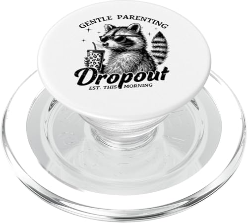 Lustiger Muttertag Mama Retro Waschbär Gentle Parenting Mom PopSockets PopGrip für MagSafe Lustiger Muttertag Mama Retro Waschbär Gentle Parenting Mom PopSockets PopGrip für MagSafe von Mom Tees NYC