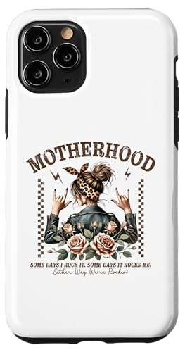Lustiger Muttertag Mutterschaft Mama Rock Star Messy Bun Mom Hülle für iPhone 11 Pro Lustiger Muttertag Mutterschaft Mama Rock Star Messy Bun Mom Hülle für iPhone 11 Pro von Mom Tees NYC