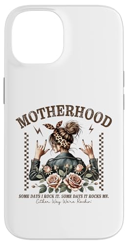 Lustiger Muttertag Mutterschaft Mama Rock Star Messy Bun Mom Hülle für iPhone 14 Lustiger Muttertag Mutterschaft Mama Rock Star Messy Bun Mom Hülle für iPhone 14 von Mom Tees NYC