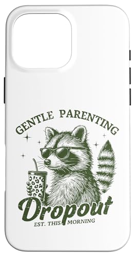 Lustiger Waschbär Muttertag Mama Retro Gentle Parenting Mom Hülle für iPhone 16 Pro Max Lustiger Waschbär Muttertag Mama Retro Gentle Parenting Mom Hülle für iPhone 16 Pro Max von Mom Tees NYC
