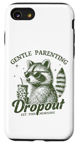 Lustiger Waschbär Muttertag Mama Retro Gentle Parenting Mom Hülle für iPhone SE (2020) / 7 / 8 von Mom Tees NYC