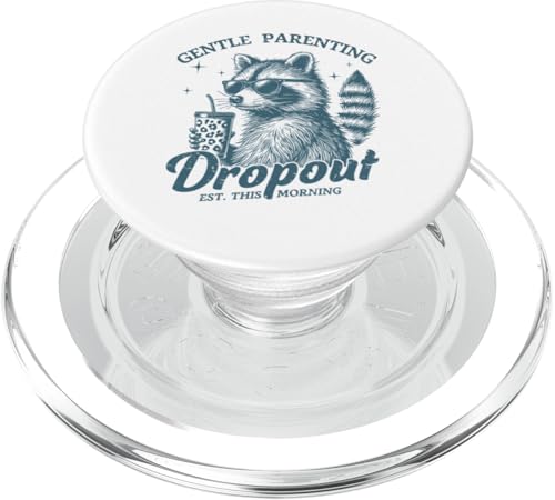 Retro Waschbär Gentle Parenting Mom Funny Mothers Day Mama PopSockets PopGrip für MagSafe Retro Waschbär Gentle Parenting Mom Funny Mothers Day Mama PopSockets PopGrip für MagSafe von Mom Tees NYC