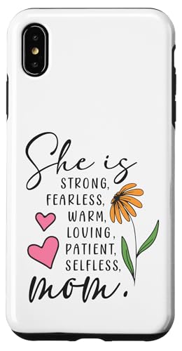 Sie ist Mama Muttertag Furchtlose Patientin Liebende selbstlose Mutter Hülle für iPhone XS Max Sie ist Mama Muttertag Furchtlose Patientin Liebende selbstlose Mutter Hülle für iPhone XS Max von Mom Tees NYC